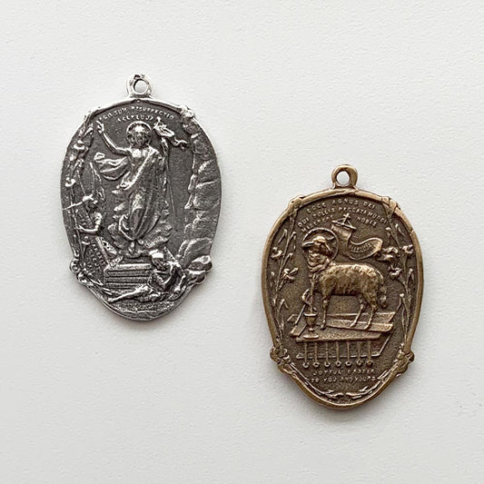 1306 MEDAL, Agnus Dei Easter/He is Risen