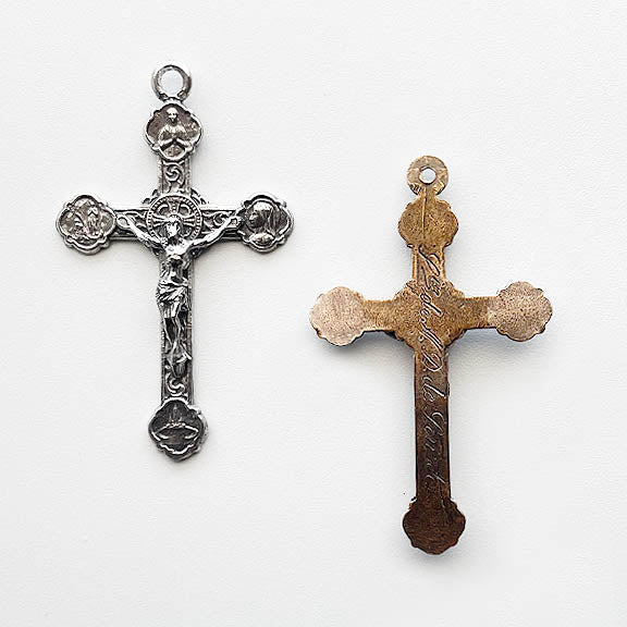 1523 CRUCIFIX, Large with Beautiful Details, Lourdes, France