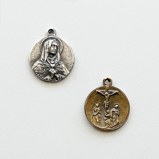 597M MEDAL, only, Our Lady of Sorrows