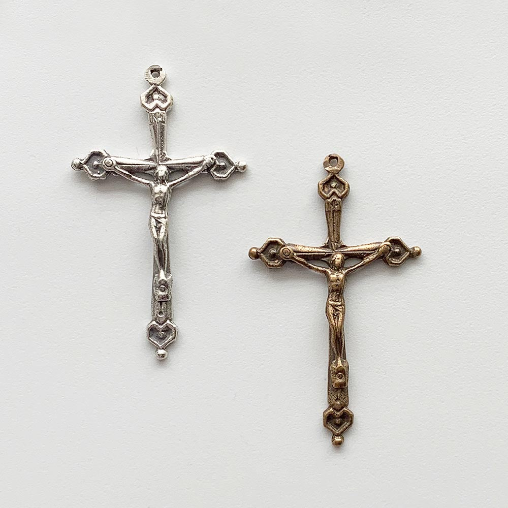 771 - Crucifix, 4 Small Hearts