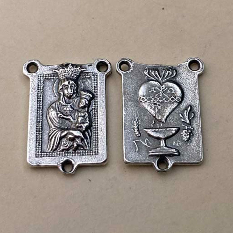 366 - Center, Crowned Mary/Sacred Heart