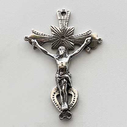 1066 - Crucifix - Old Colonial Spanish - 18-C 2 - 1/4"