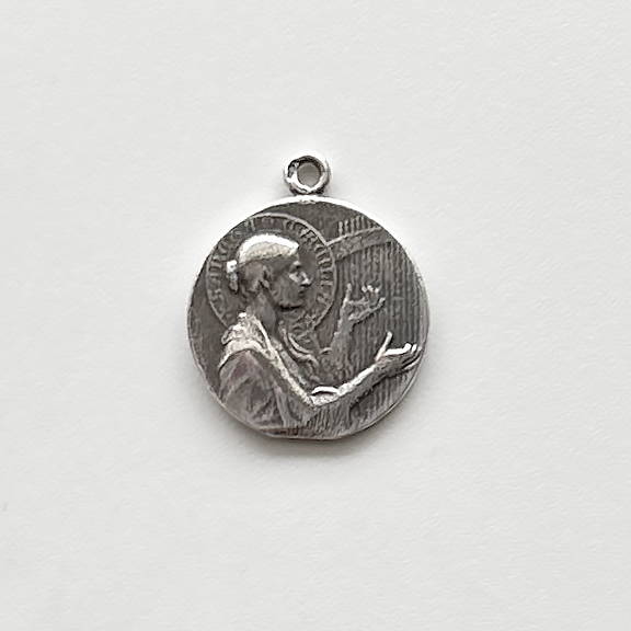 1075-M - Medal - St. Cecelia w/Song Bird