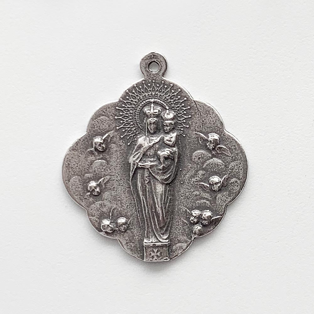 1117 - Medal - Mary with 9 Angels