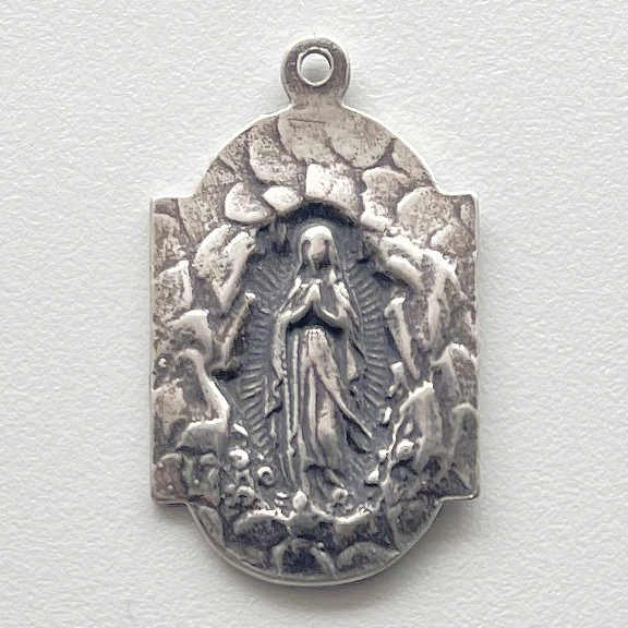 1160 - Medal - Mary in the Grotto - 1"