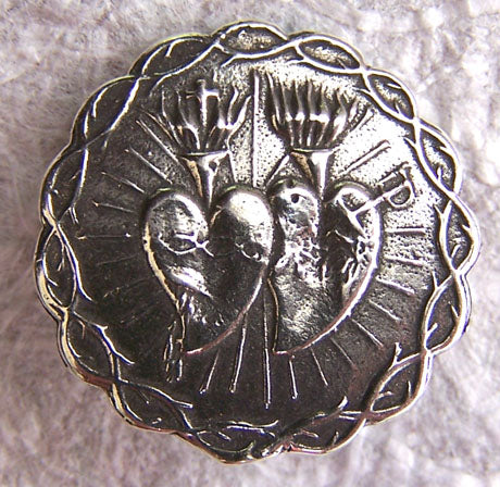 1189 - Button - Twin Hearts