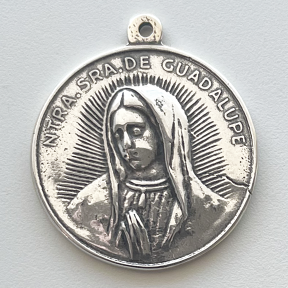 1195 - Medal - Guadalupe, (Old, Worn)