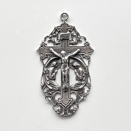 1217 - Crucifix - With Two Angels