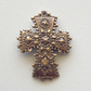 1275 - CROSS/PENDANT, Small, Curved and Sparkling