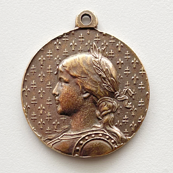 1278 - MEDAL/ Joan of Arc, With Crosses, Large - 1⅛"