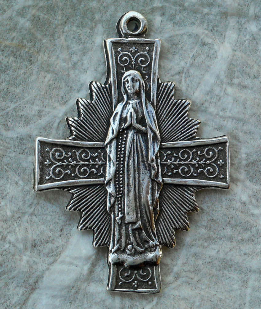 1284 - CROSS/MEDAL, Radiant Mary