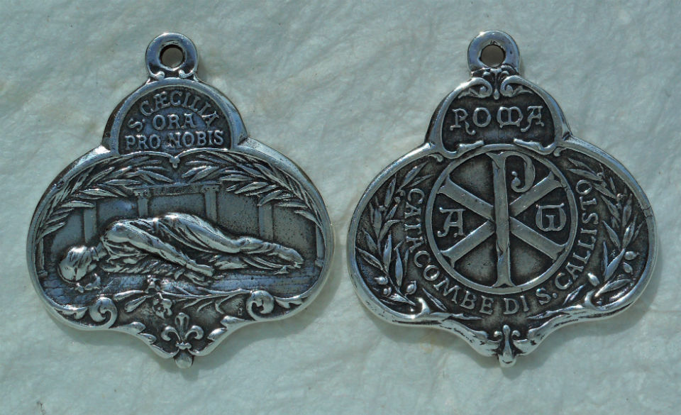 1321 – MEDAL, St. Cecilia/Cecelia/Caecilia, Martyr/Peace -Roma