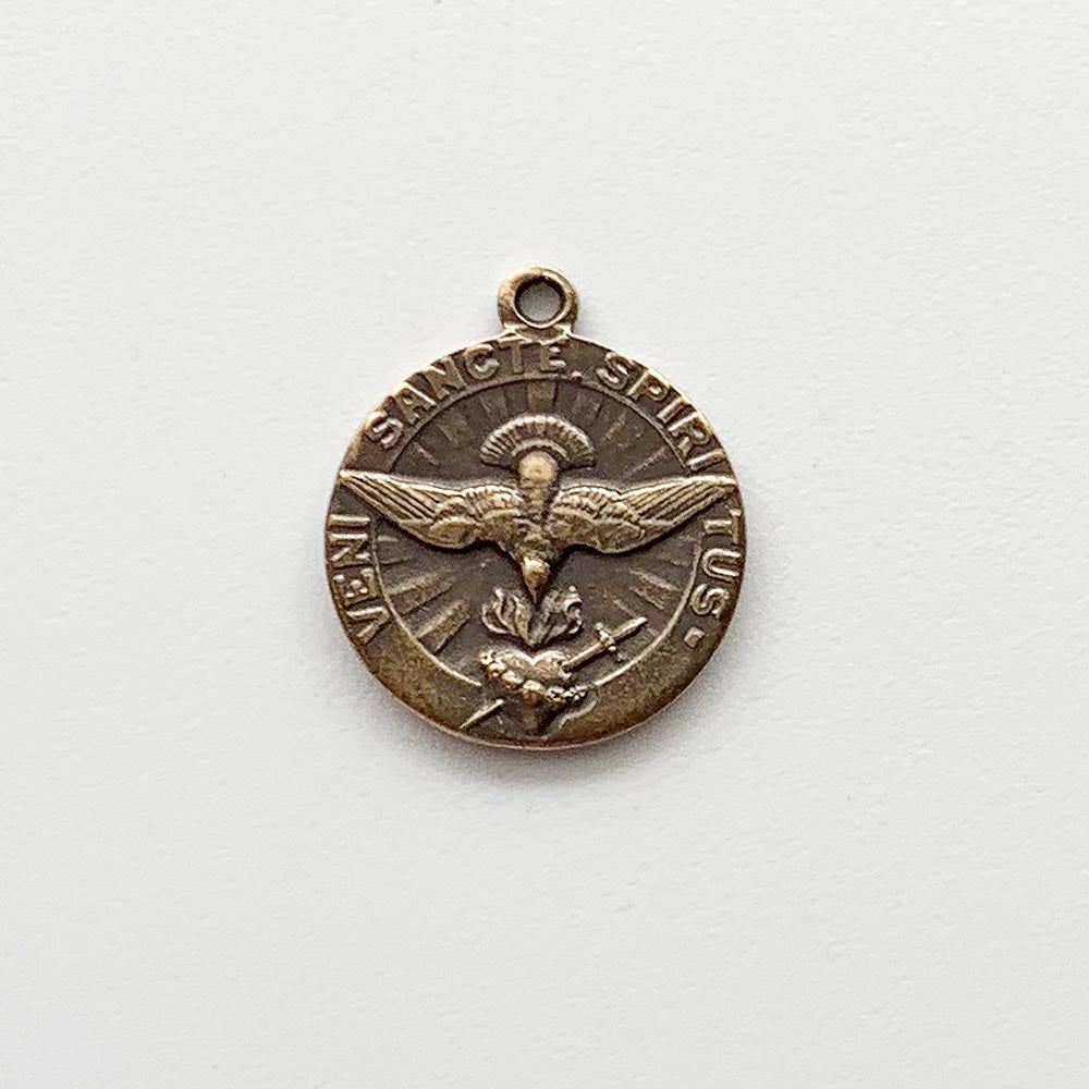 1336 - MEDAL - Holy Spirit and Sacred Heart of Jesus - 7/8""