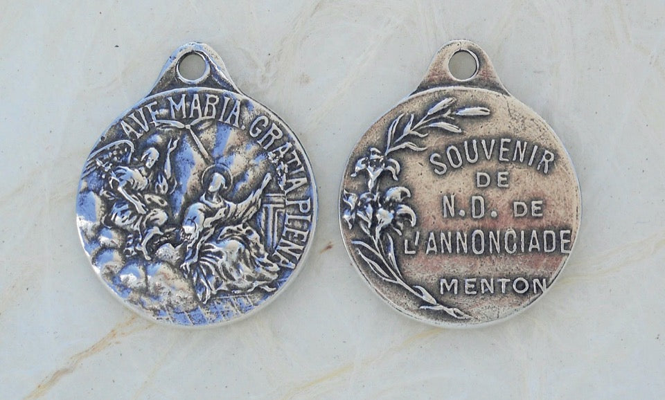 1356 MEDAL, Gratia Plena/St. Gabriel –Annunciation, France