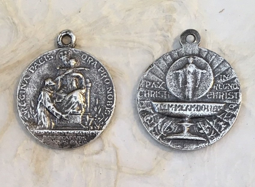 1417 – MEDAL - Pax Christi, Eucharist/ Our Lady of Peace, St. Dominic