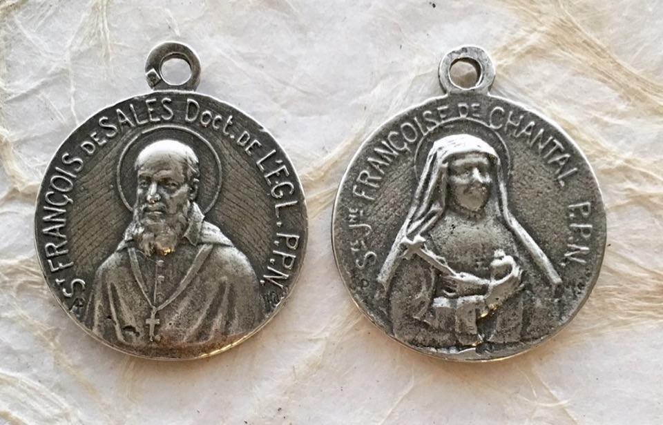 1430 - MEDAL, St. Francois de Sales/ At. Jane de Chantal, France, 1"