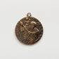 1455  MEDAL, PENDANT, St. Christopher with Celestial Symbols/Auto with Passengers and Church in Background