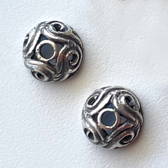 1494 - BEAD CAP - 6mm - Swirls