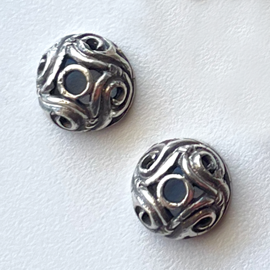 1494 - BEAD CAP - 6mm - Swirls