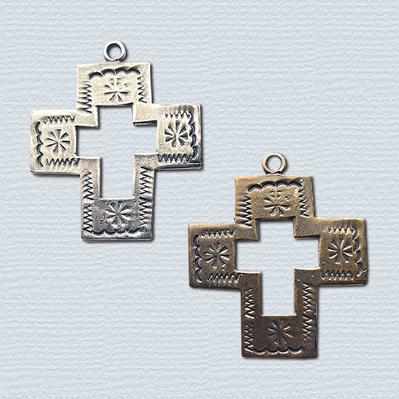 1505 SOUTHWEST/CROSS - Beautiful with stamps and cut-out Cross within a Cross