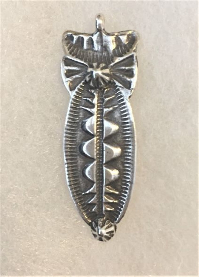 1514 – PENDANT/ CHARM/ SOUTHWEST - Stylized Owl- Native American