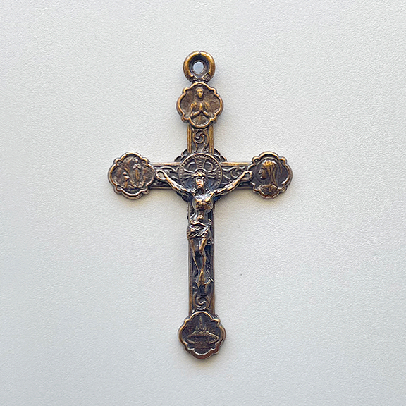1523 CRUCIFIX, Large with Beautiful Details, Lourdes, France