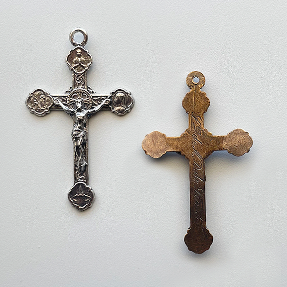 1523 CRUCIFIX, Large with Beautiful Details, Lourdes, France