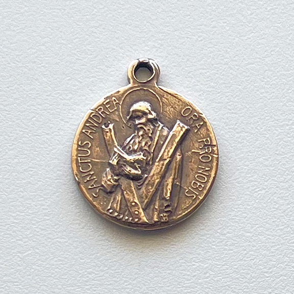 1591 - MEDAL, St. Andrew,  Small, 5/8"