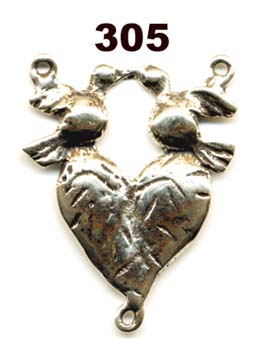 305 - Center, Heart/Two Doves