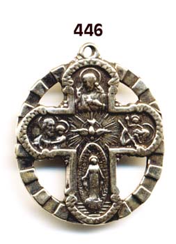 446 - Medal, Cross Framed