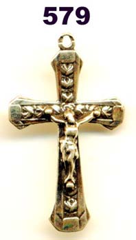 579 - Crucifix, Tiny Roses