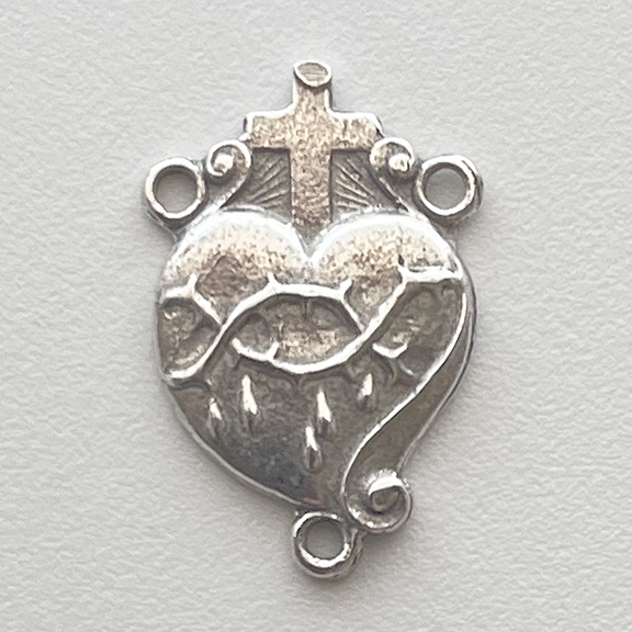 613 - Center, Precious Blood w/cross 3/4"