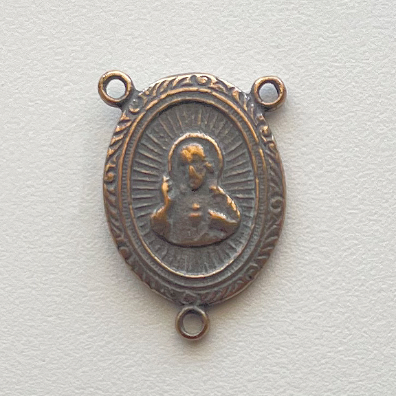 616 - Center, Mary, Halo, Textured 7/8"