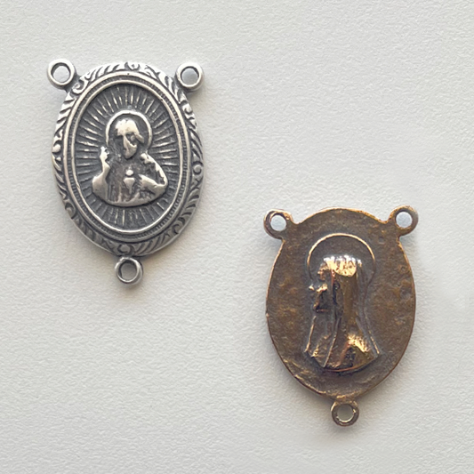 616 - Center, Mary, Halo, Textured 7/8"