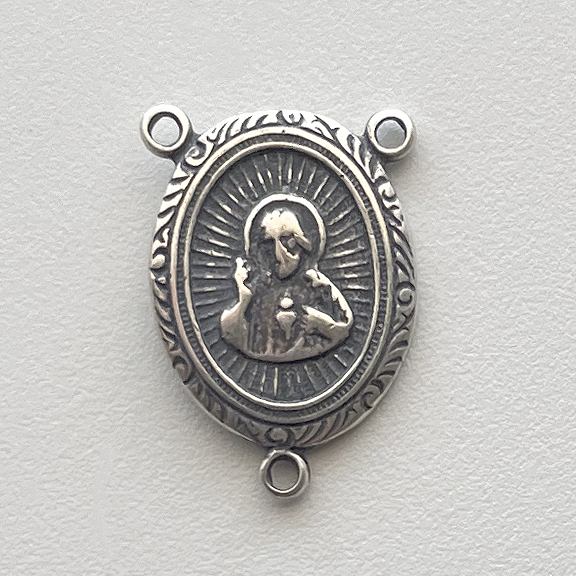 616 - Center, Mary, Halo, Textured 7/8"