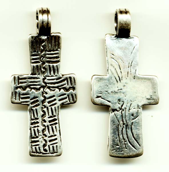 673 - Cross, Coptic, Etched Back