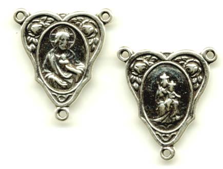 694 - Center, Sacred Heart, w/2 Roses