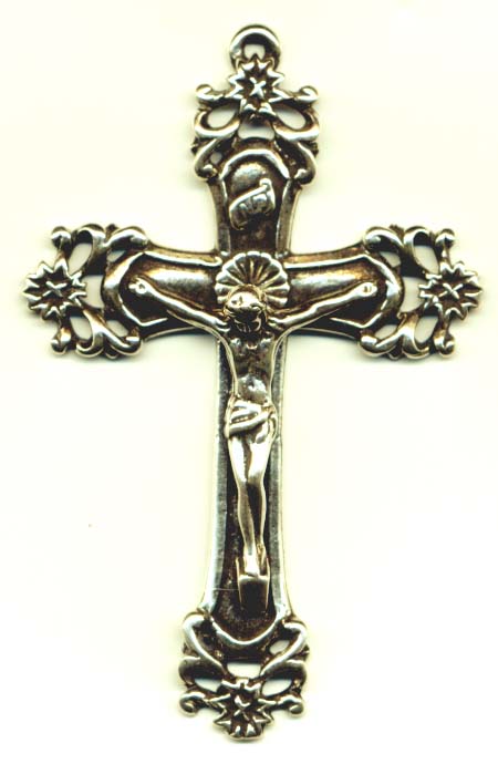 713 - Crucifix, Flowers and Scrolls