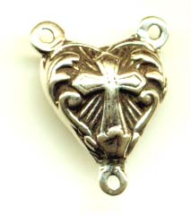 726 - Center, Puffy Heart w/Cross