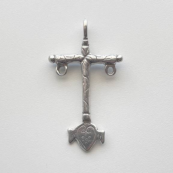 826 - Cross with Heart, Old Pueblo, Southwest 19C