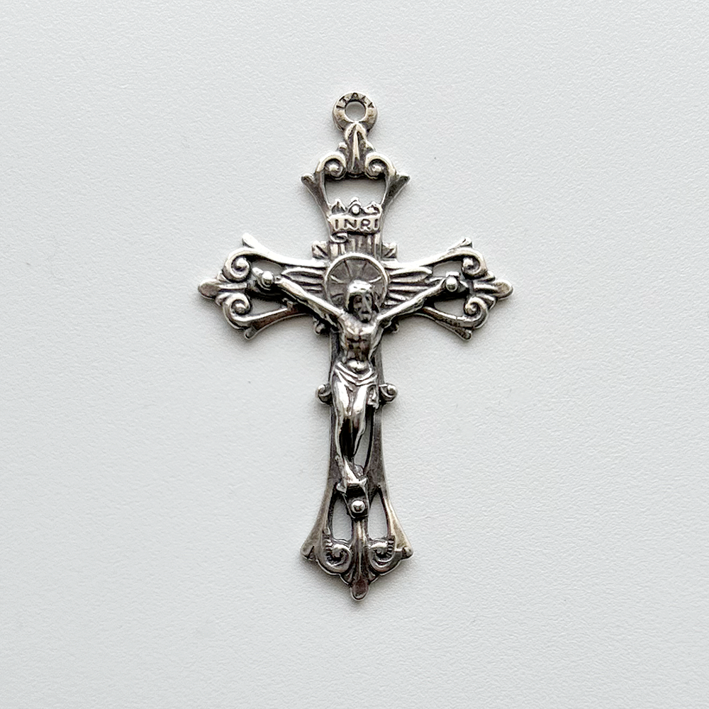 849 - Crucifix, Scrolled Openwork