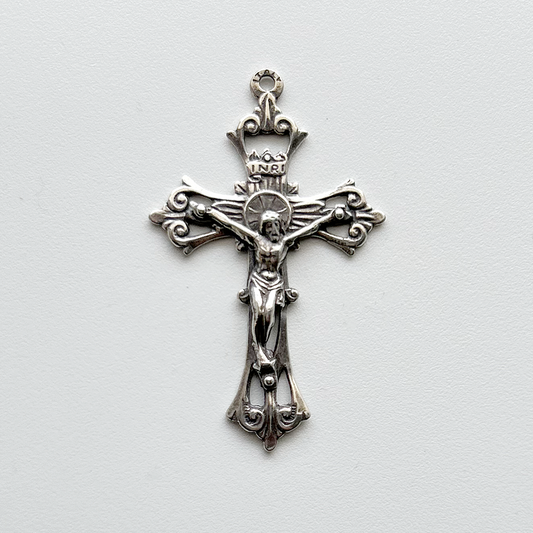 849 - Crucifix, Scrolled Openwork