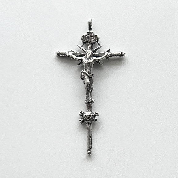 851 - Crucifix, Skull & Crossbones, Europe, 18C