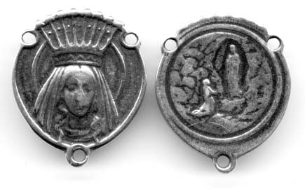 893 - Center - Crowned Mary/Lourdes
