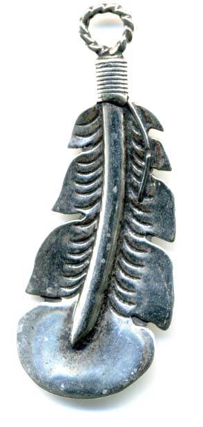 921 - Charm / Pendant - Feather, Large