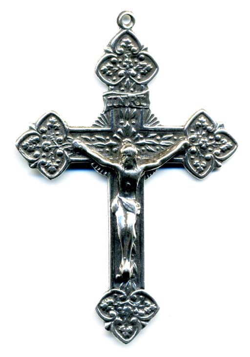 947 - Crucifix - Ferns and Flowers