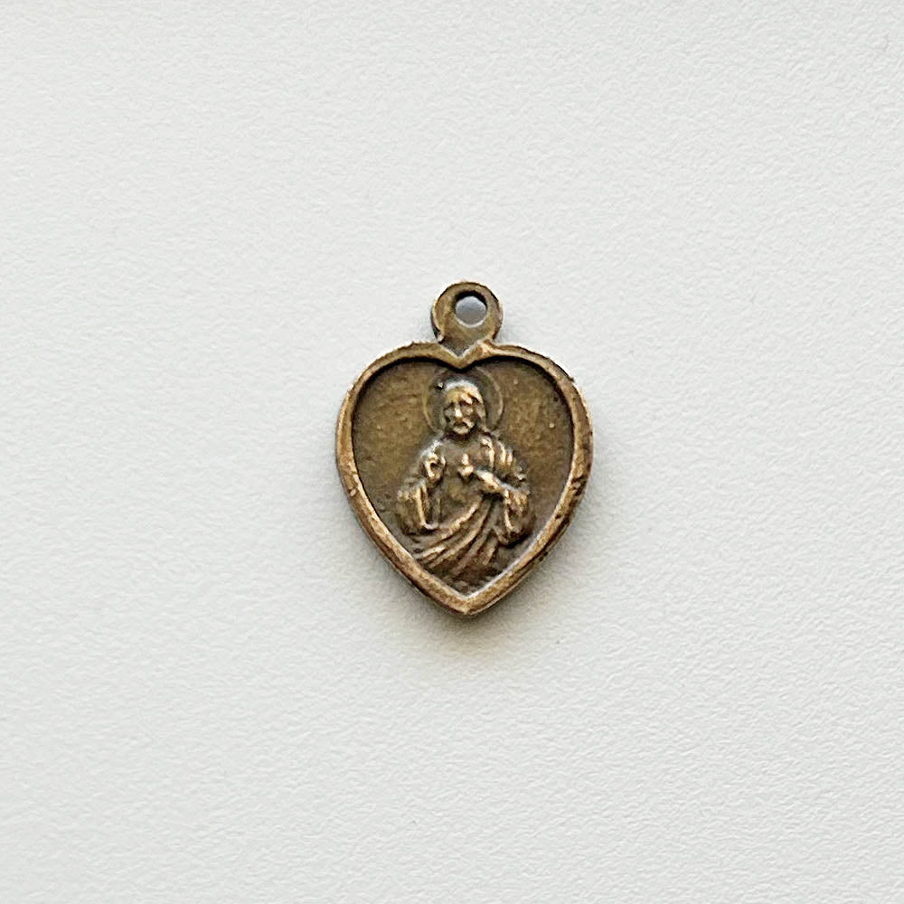 949 - MEDAL, Small, Scapular, Heart Shaped 1/2"