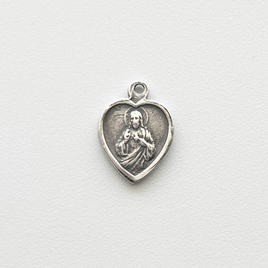 949 - MEDAL, Small, Scapular, Heart Shaped 1/2"