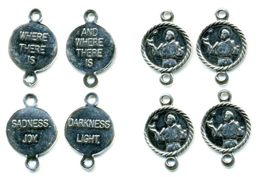 990F - Link (set of 4) - Saint Francis Prayer