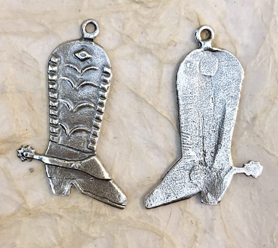 1402 – CHARM, Cowboy Boot, Ornate with Spur